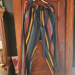 Striped Multicolor Women's Pants